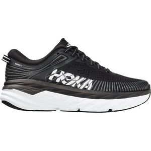 Hoka One One Bondi 7 Running Shoes 1110519 BWHT Black Women's Size 7.5